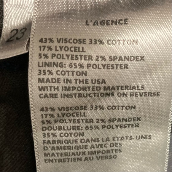 L’agence Margot High Rise Skinny Jeans Women’s Size 23 Marino Blue Stretch Denim - Picture 8 of 9